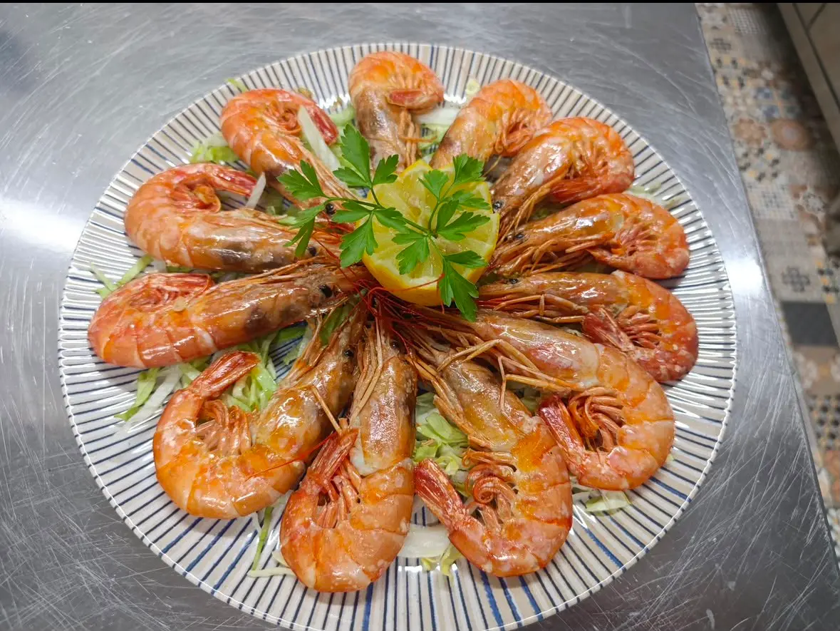 Gambas a la plancha