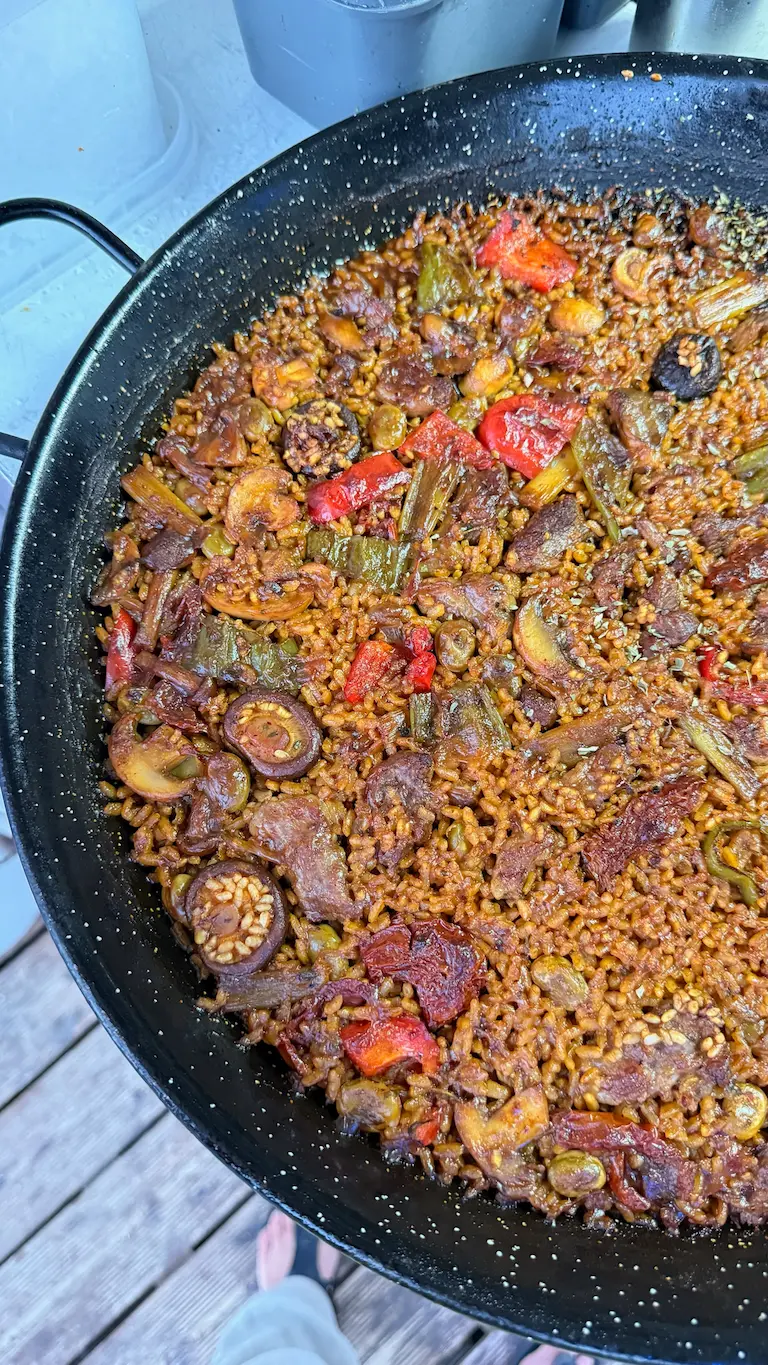 Iberian Pork Cut Rice with Vegetables