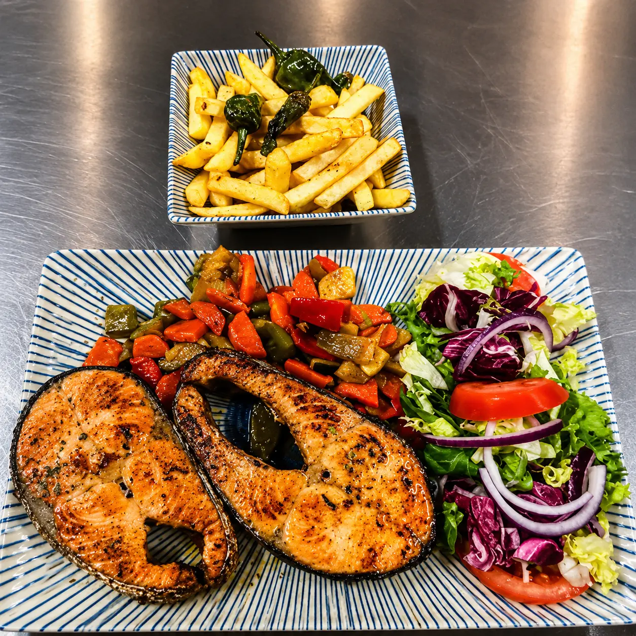 Salmón a la plancha