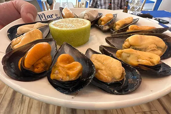 Mejillones al vapor / al vino blanco